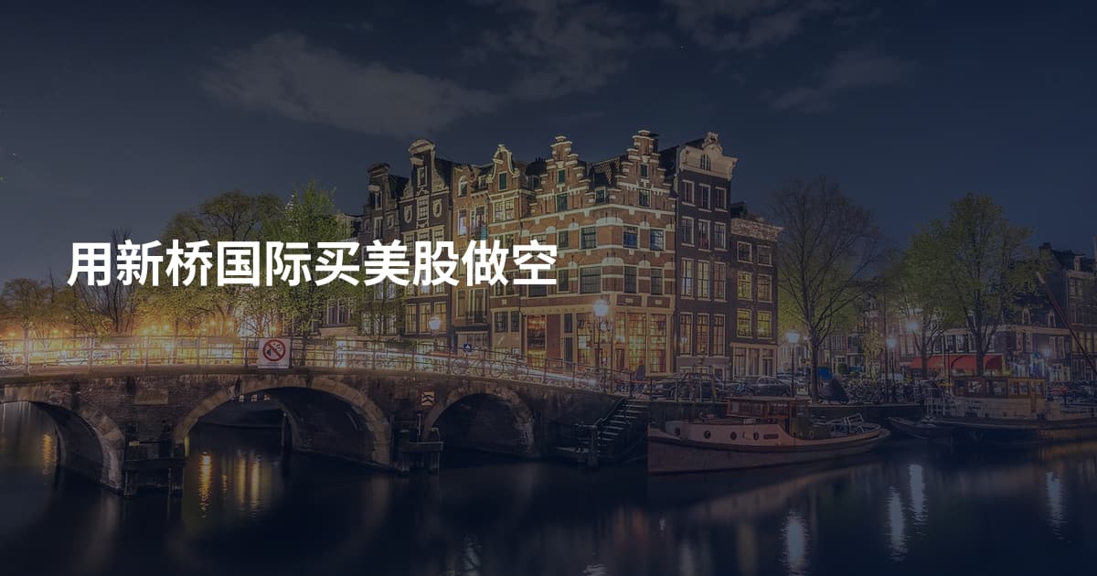 用新桥国际买美股做空