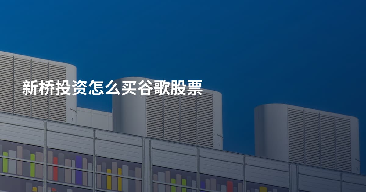 新桥投资怎么买谷歌股票