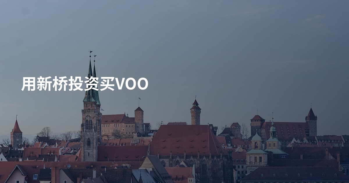 用新桥投资买VOO