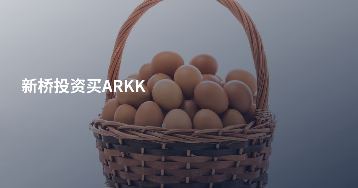 新桥投资买ARKK