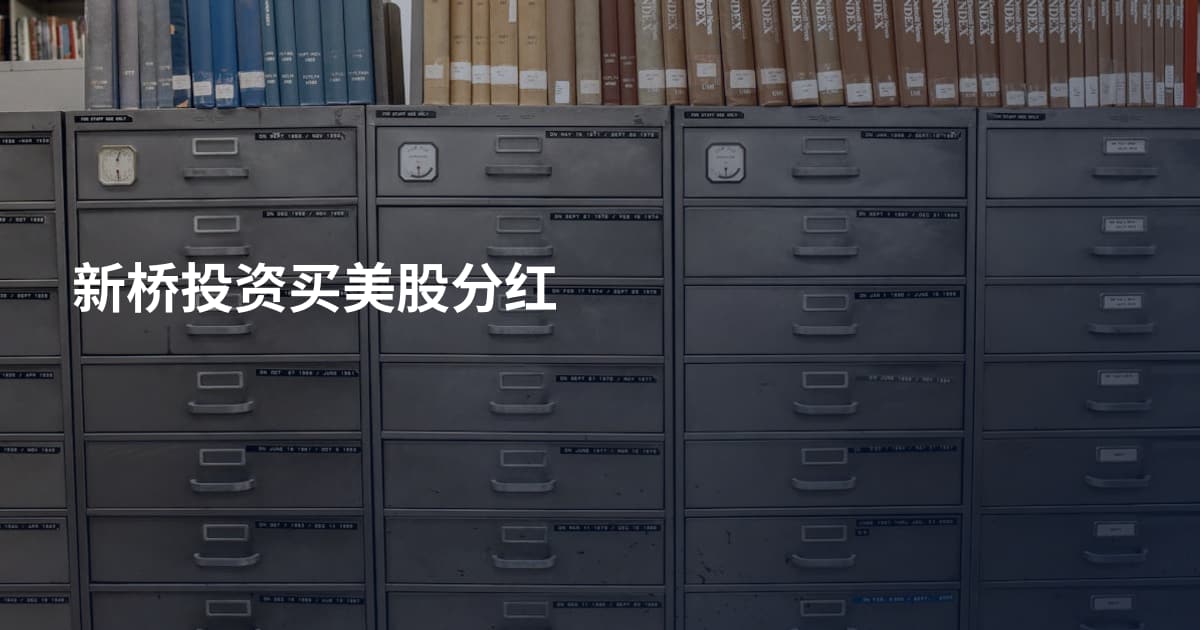新桥投资买美股分红