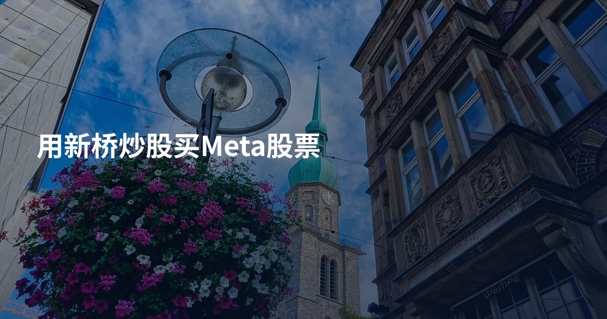 用新桥炒股买Meta股票