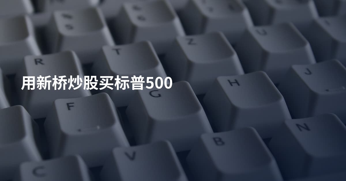 用新桥炒股买标普500