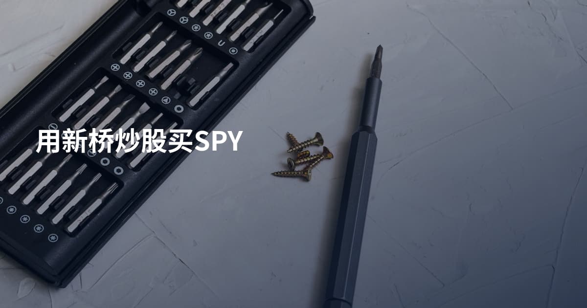 用新桥炒股买SPY