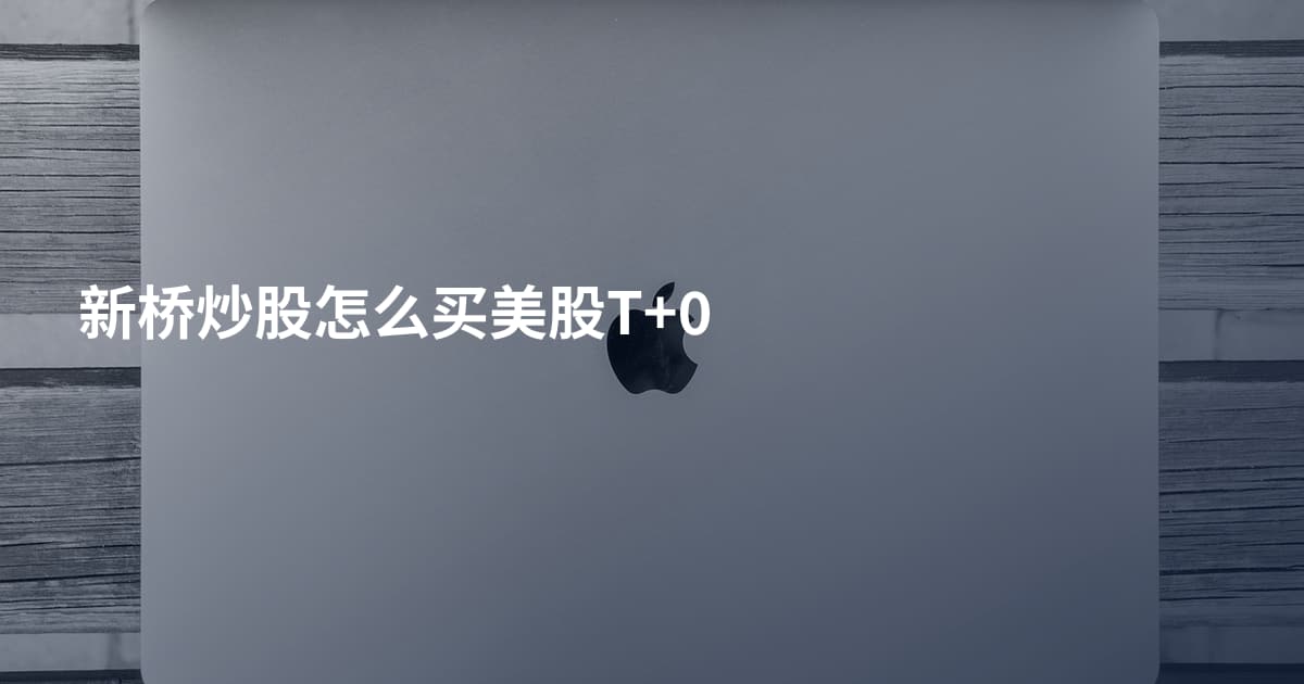 新桥炒股怎么买美股T+0
