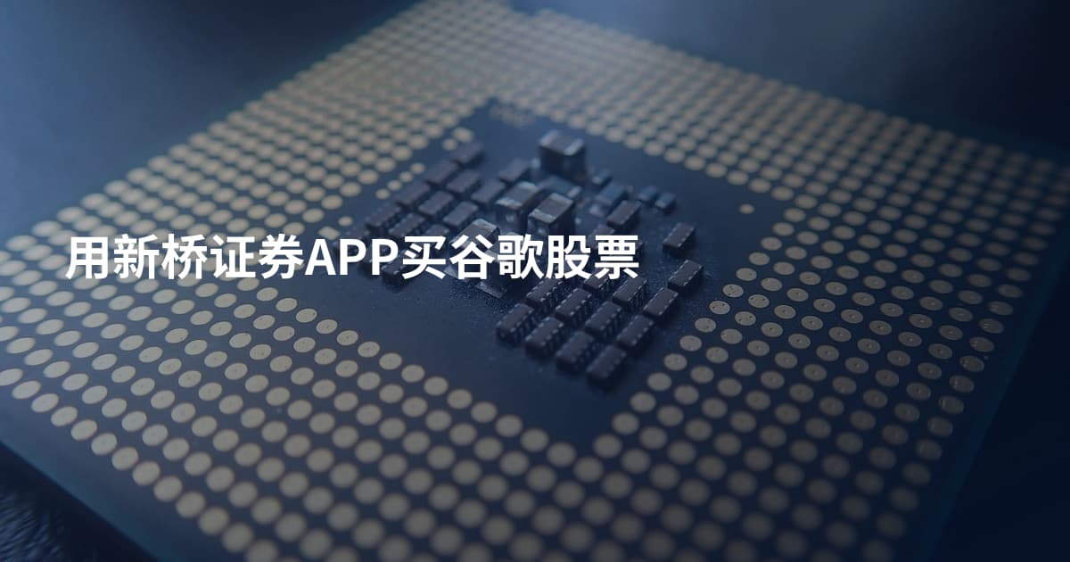 用新桥证券APP买谷歌股票