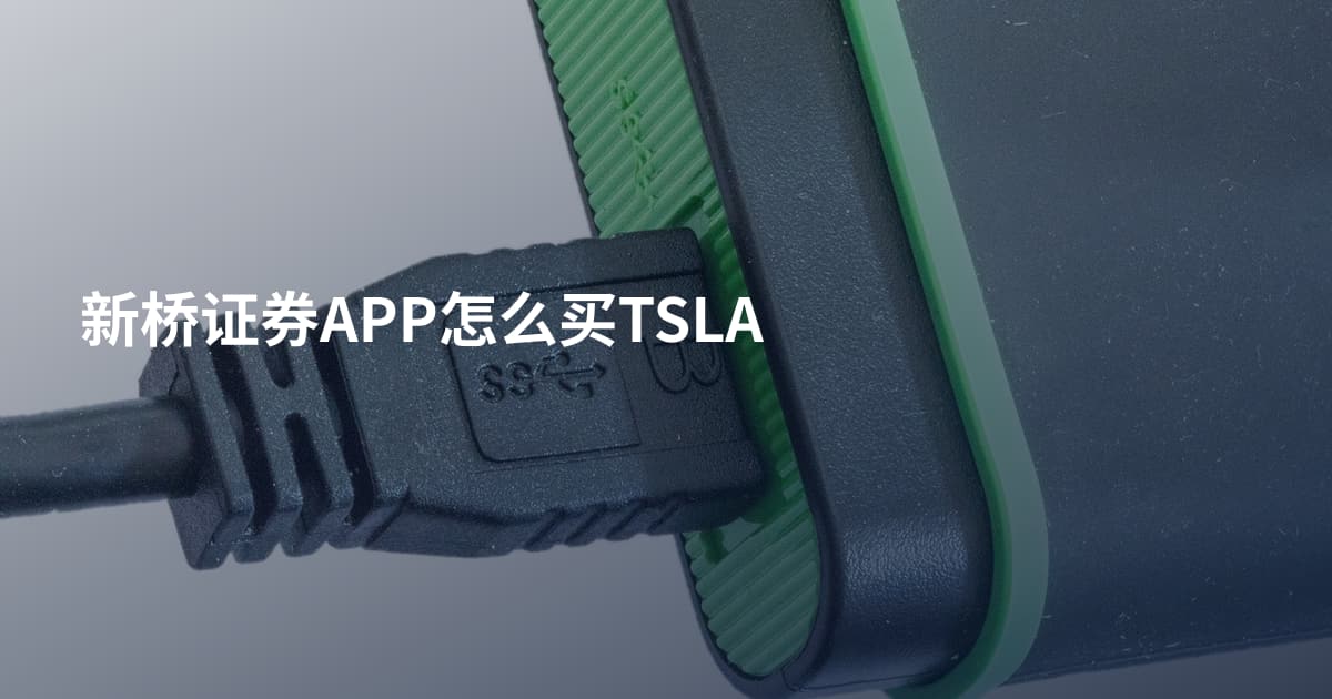 新桥证券APP怎么买TSLA