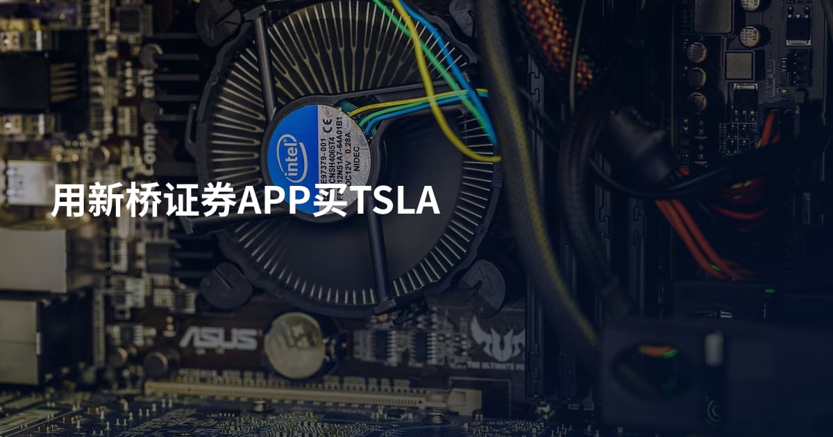 用新桥证券APP买TSLA
