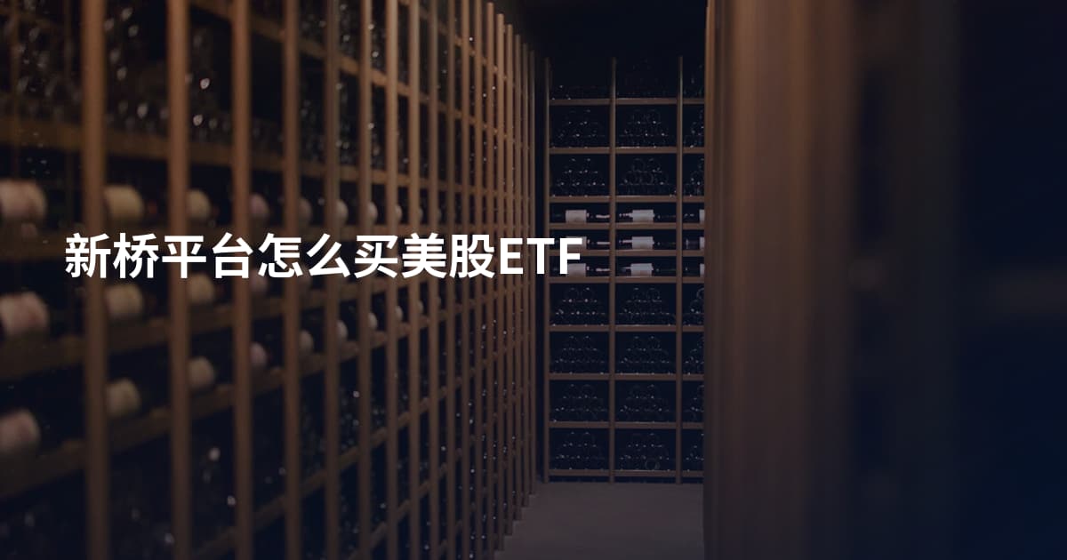 新桥平台怎么买美股ETF