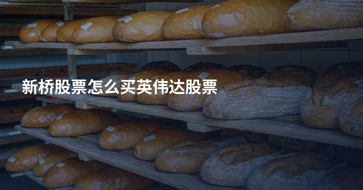 新桥股票怎么买英伟达股票