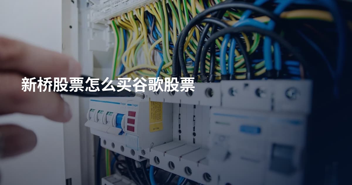 新桥股票怎么买谷歌股票