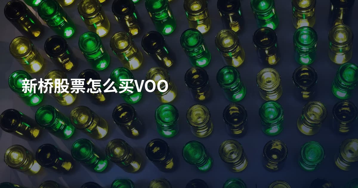新桥股票怎么买VOO