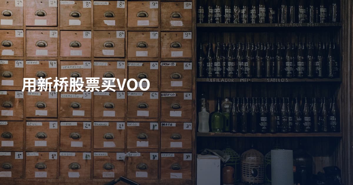 用新桥股票买VOO