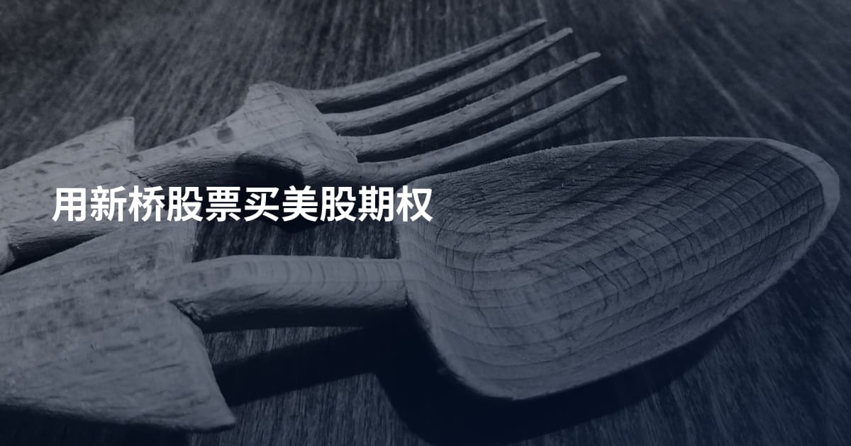 用新桥股票买美股期权
