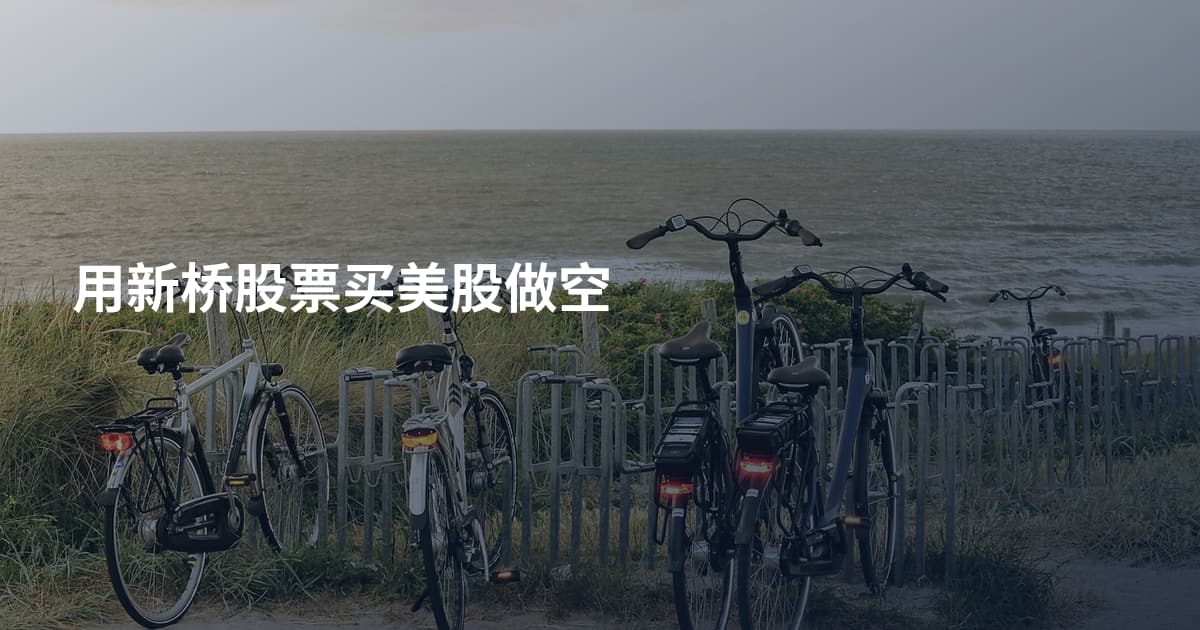 用新桥股票买美股做空