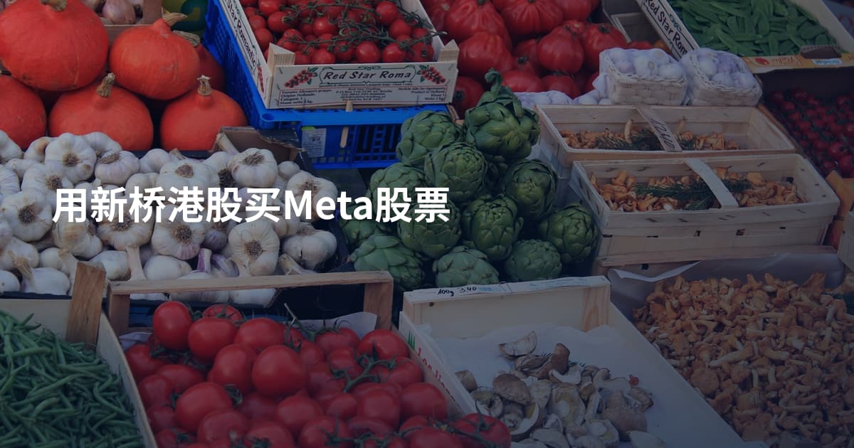 用新桥港股买Meta股票