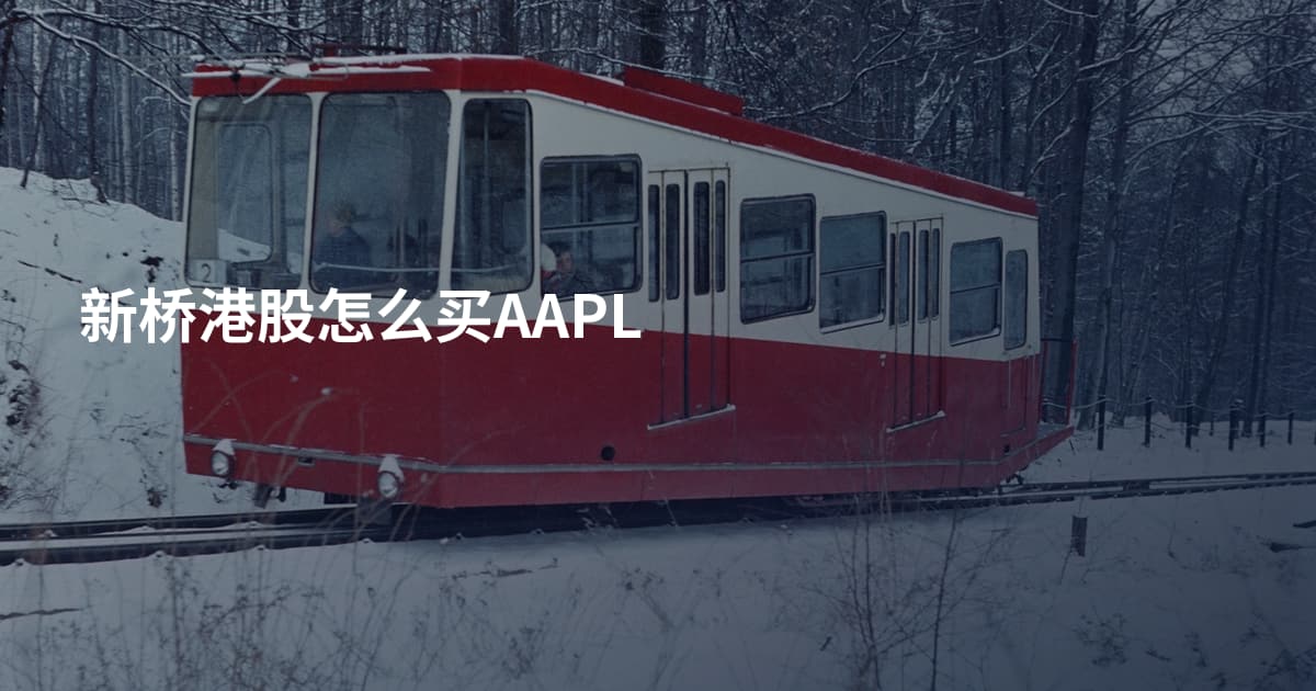 新桥港股怎么买AAPL