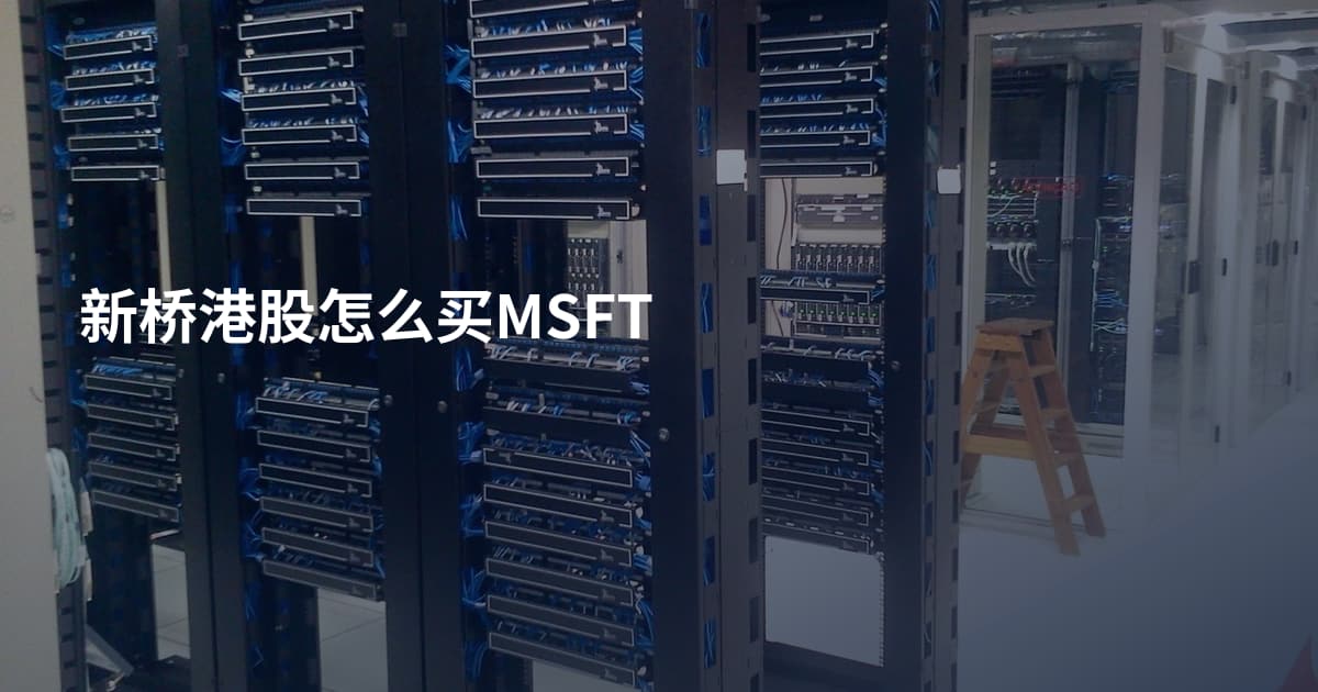 新桥港股怎么买MSFT