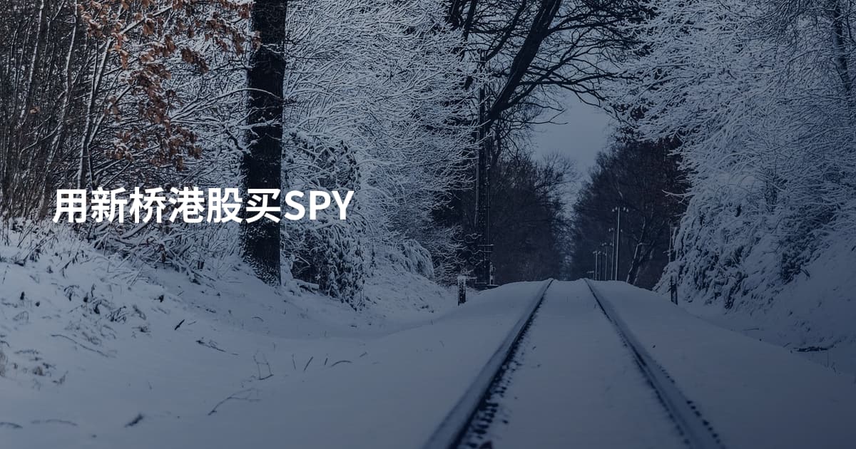 用新桥港股买SPY