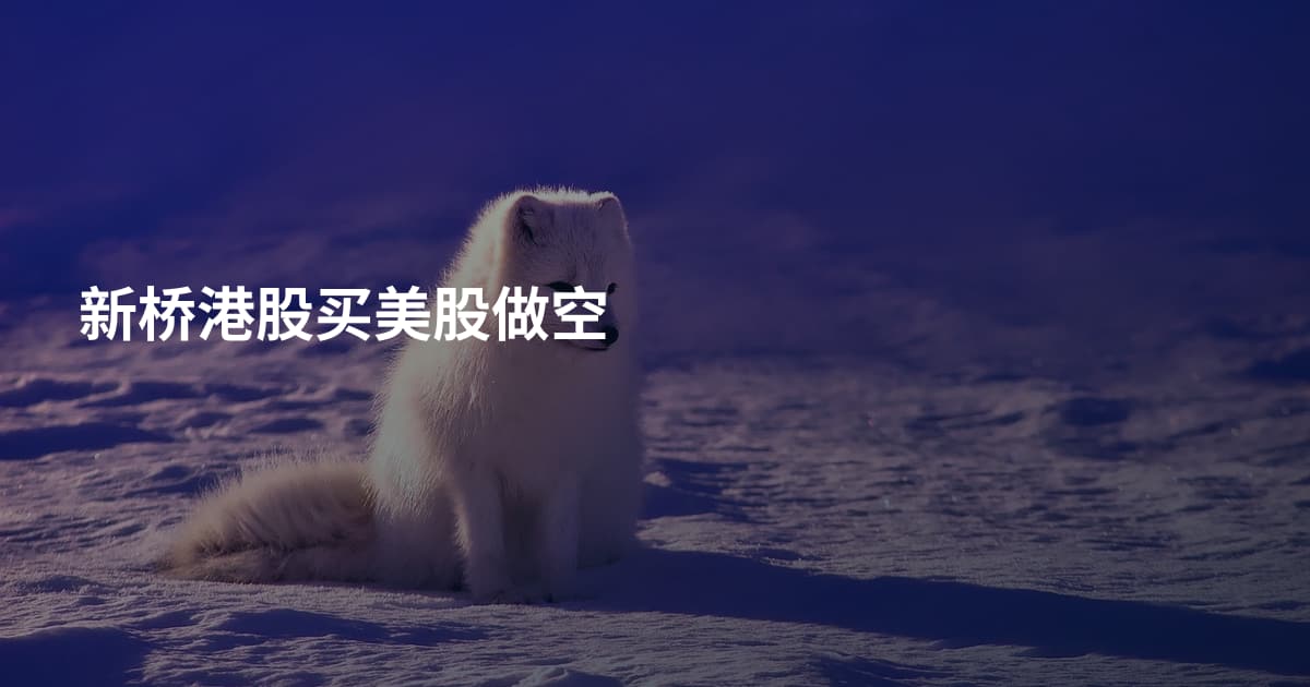 新桥港股买美股做空