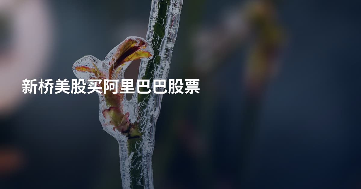 新桥美股买阿里巴巴股票