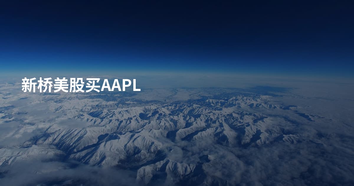 新桥美股买AAPL