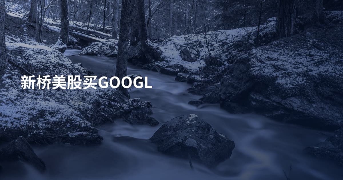 新桥美股买GOOGL