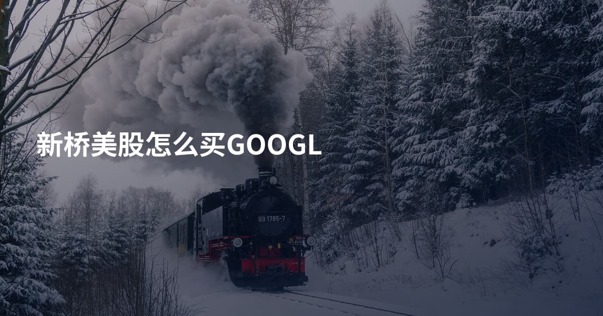 新桥美股怎么买GOOGL
