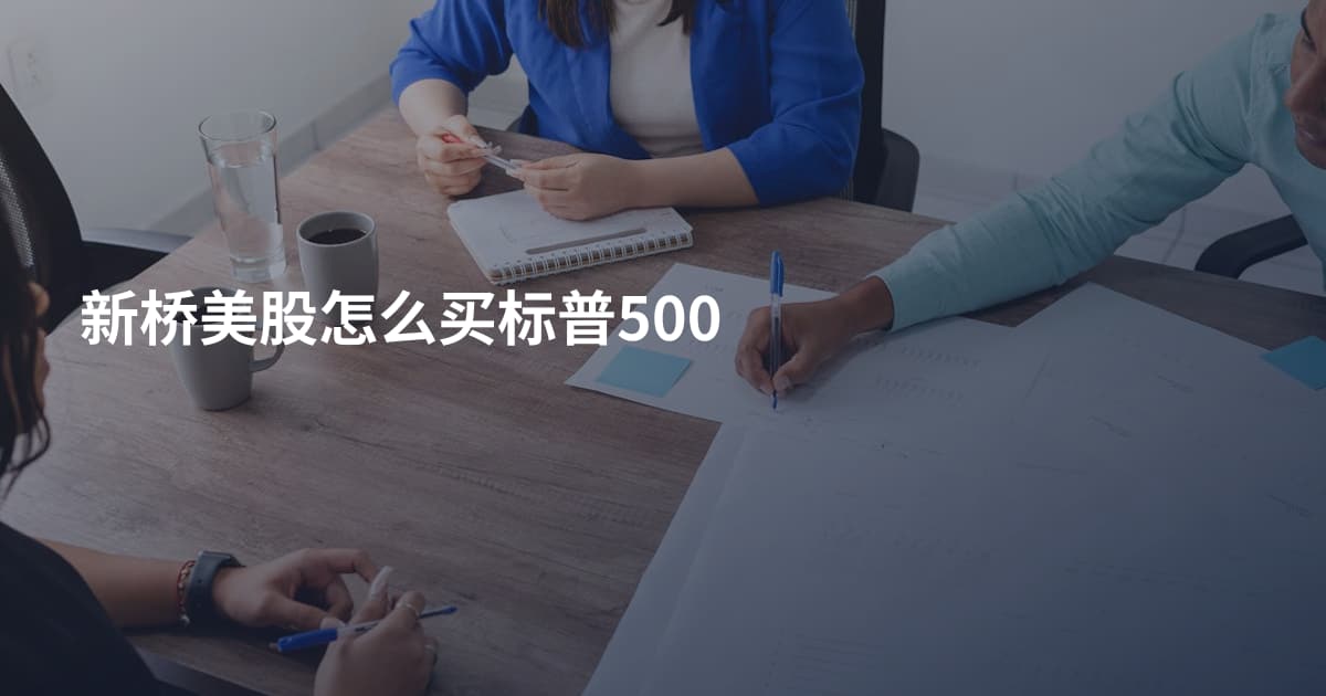 新桥美股怎么买标普500