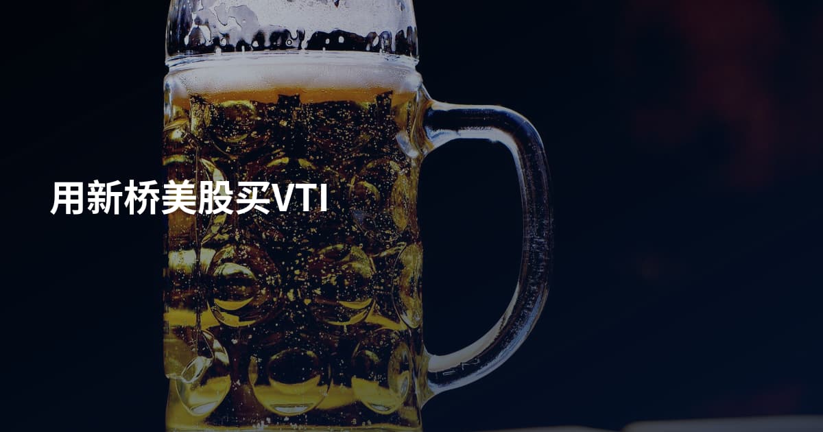 用新桥美股买VTI
