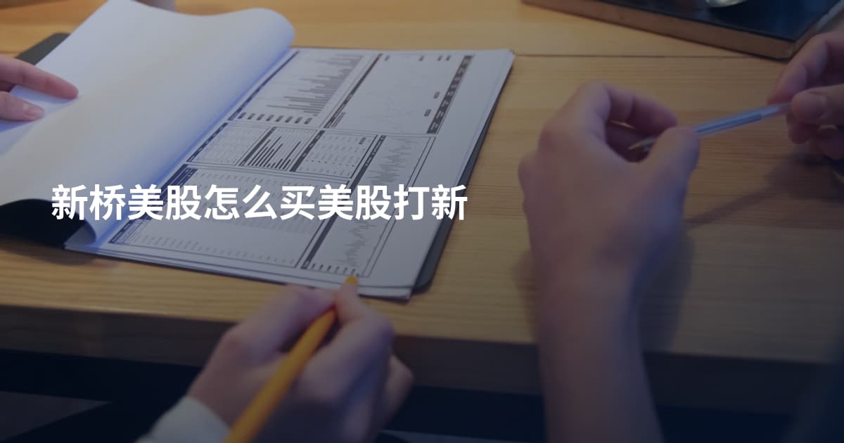 新桥美股怎么买美股打新