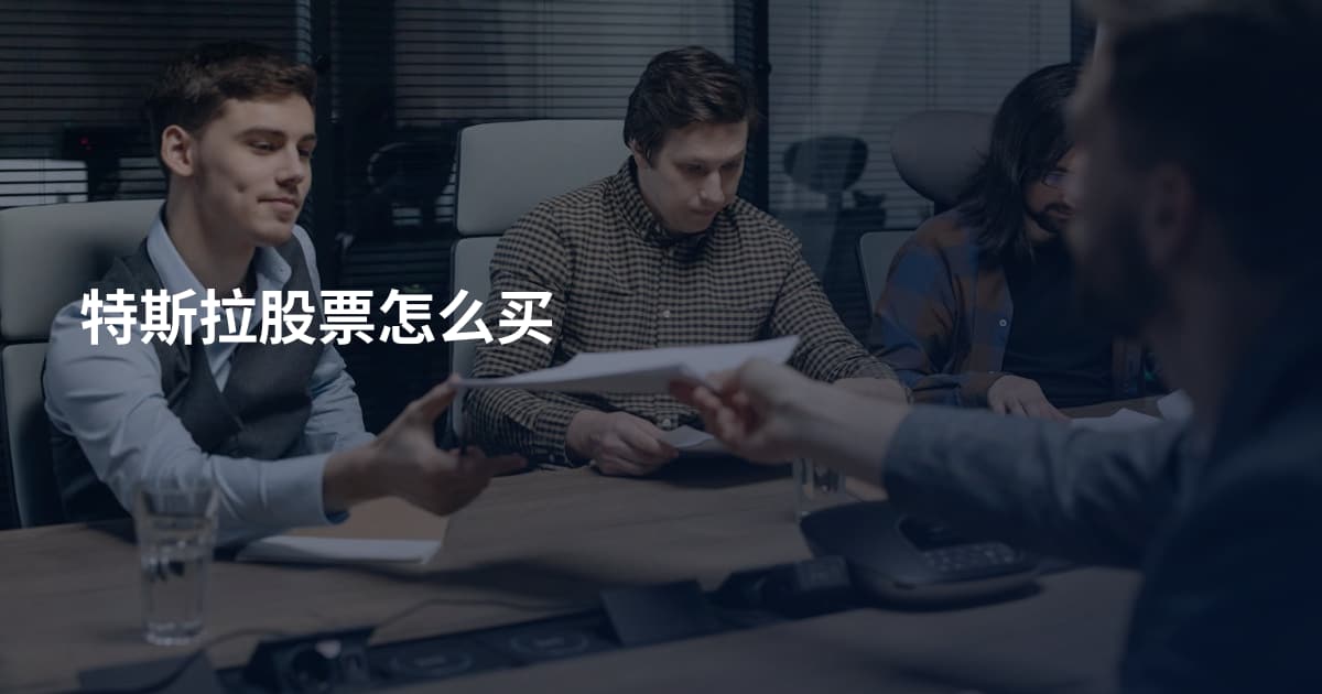 特斯拉股票怎么买