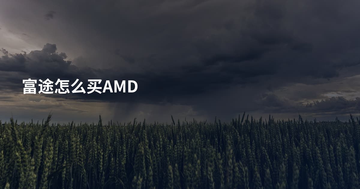 富途怎么买AMD