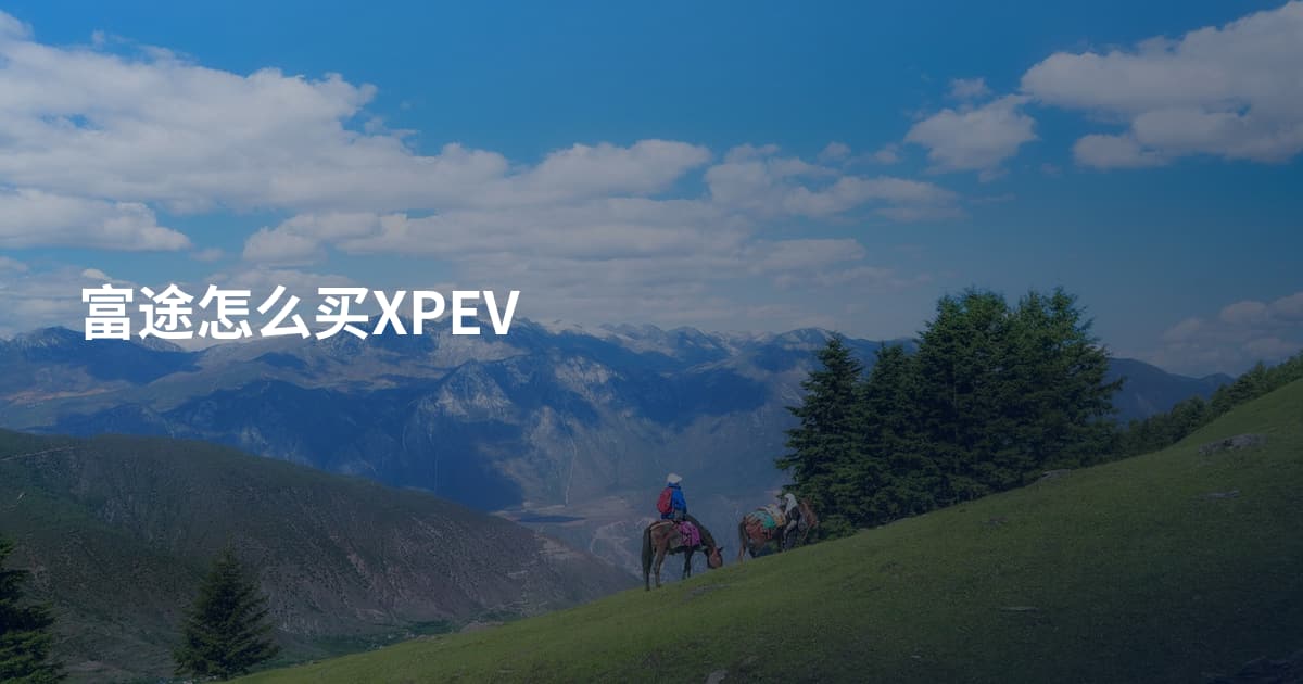 富途怎么买XPEV