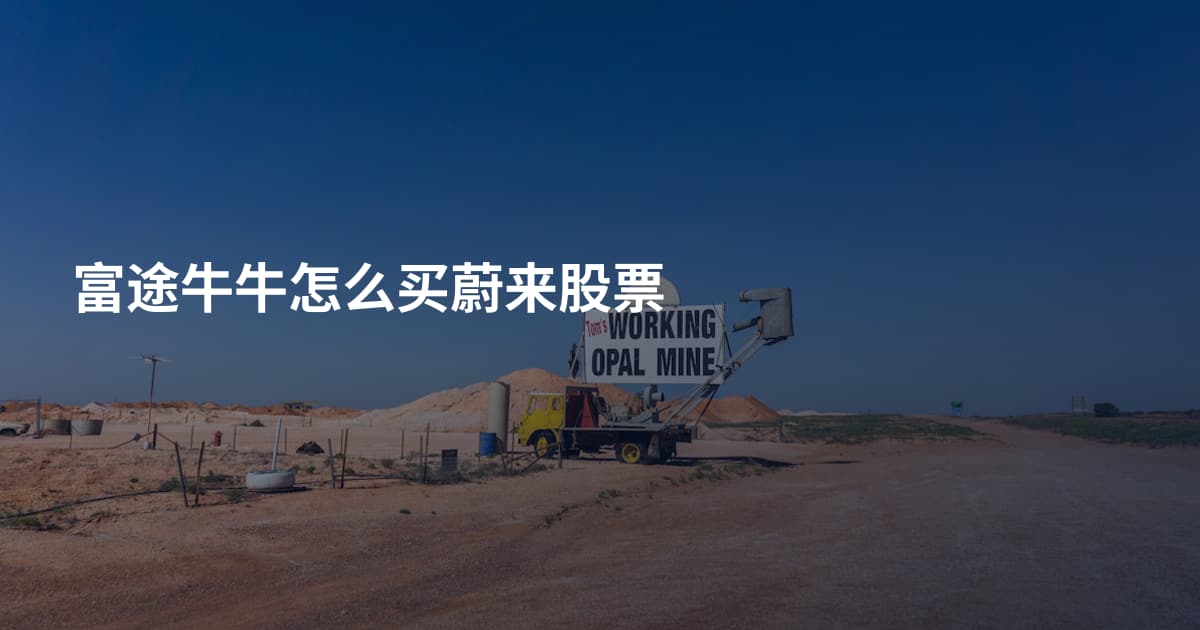 富途牛牛怎么买蔚来股票