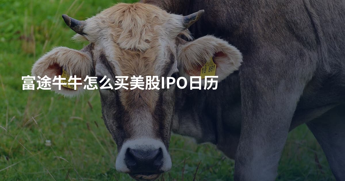 富途牛牛怎么买美股IPO日历