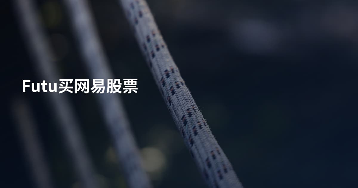 Futu买网易股票