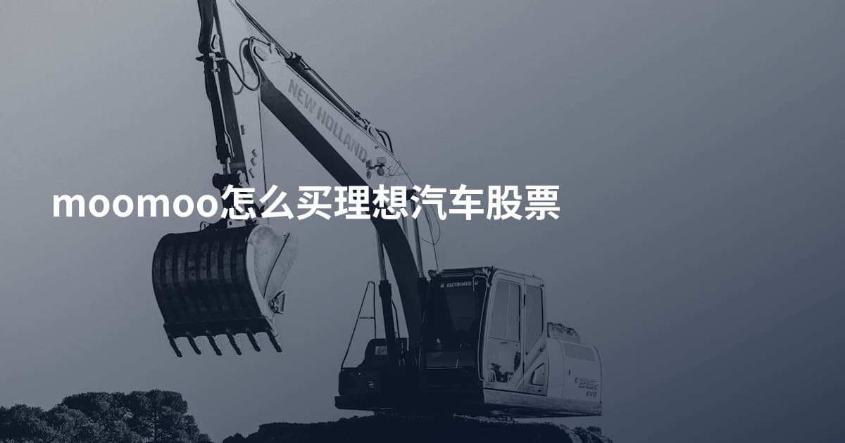 moomoo怎么买理想汽车股票