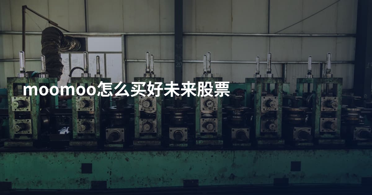 moomoo怎么买好未来股票