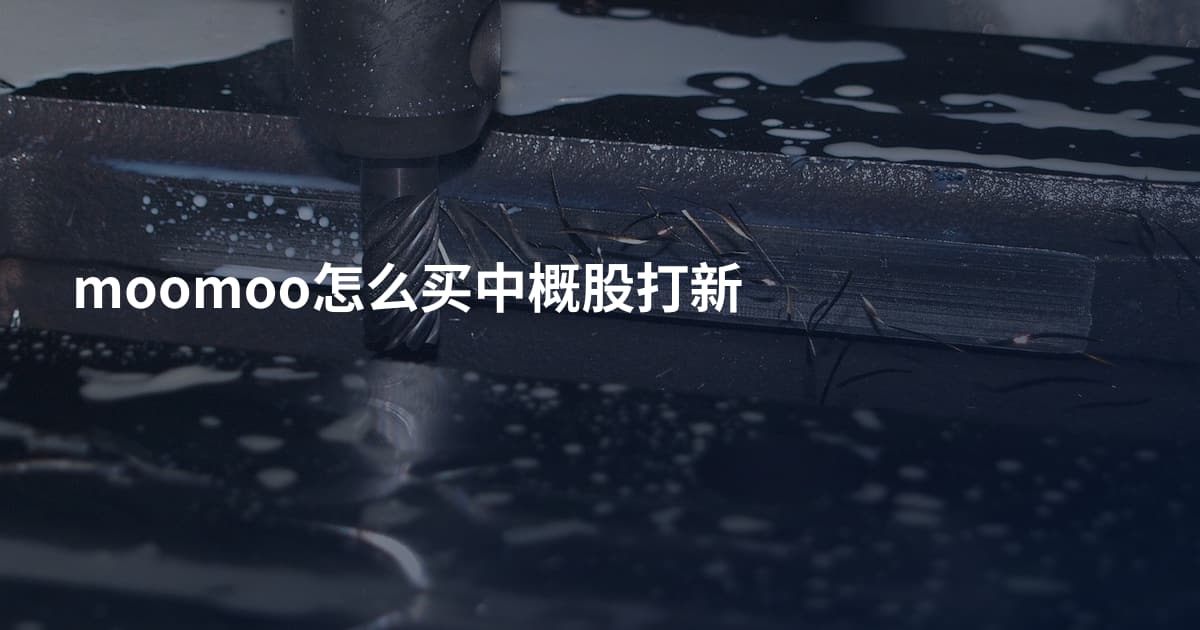 moomoo怎么买中概股打新