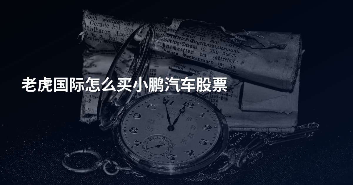 老虎国际怎么买小鹏汽车股票