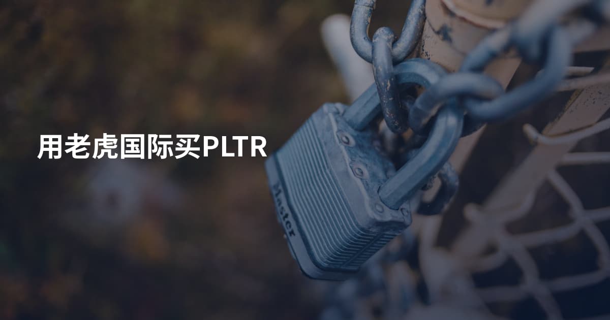 用老虎国际买PLTR