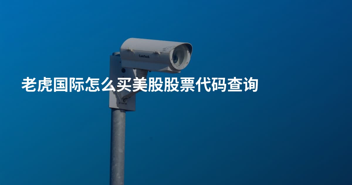 老虎国际怎么买美股股票代码查询