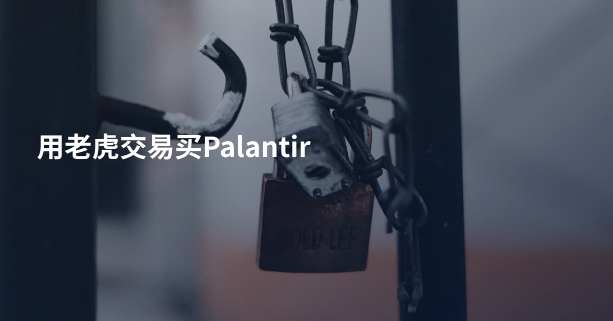 用老虎交易买Palantir