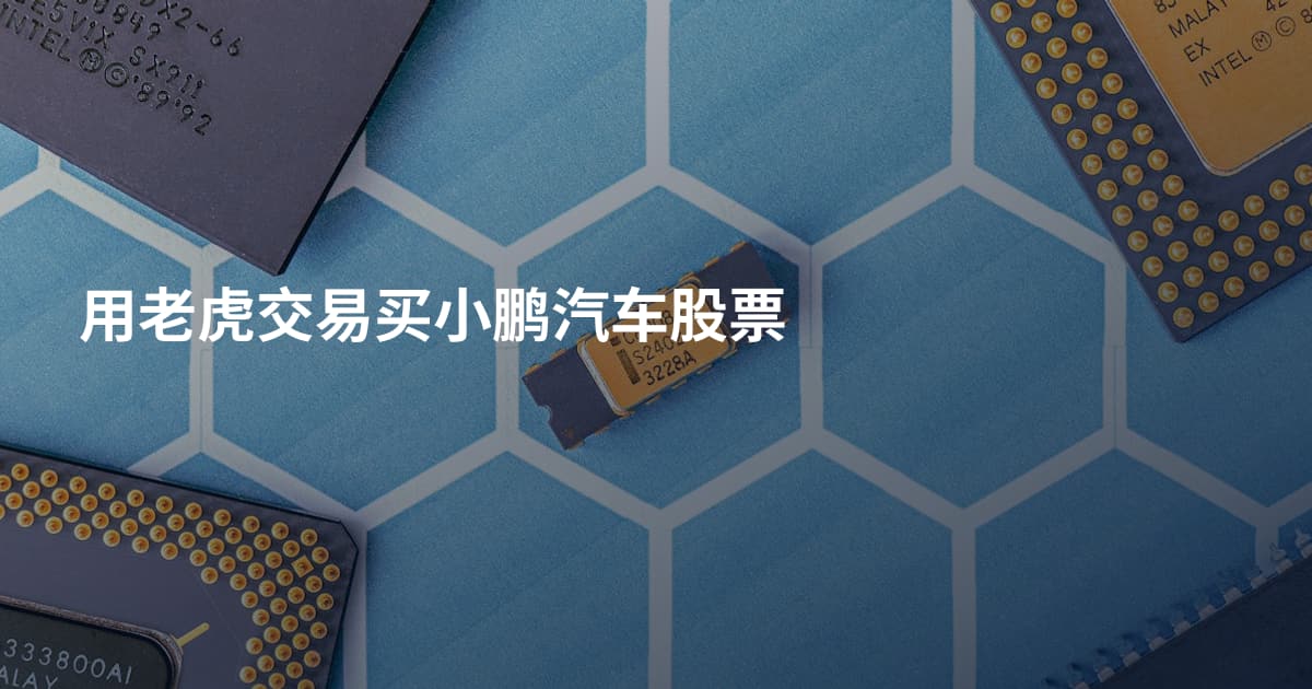 用老虎交易买小鹏汽车股票