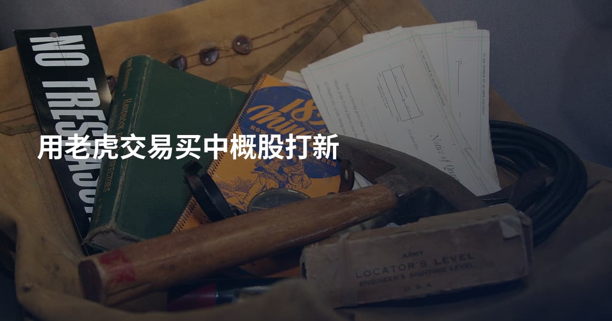 用老虎交易买中概股打新
