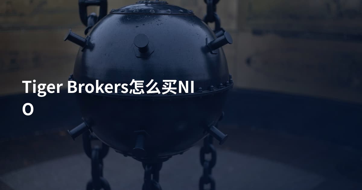 Tiger Brokers怎么买NIO