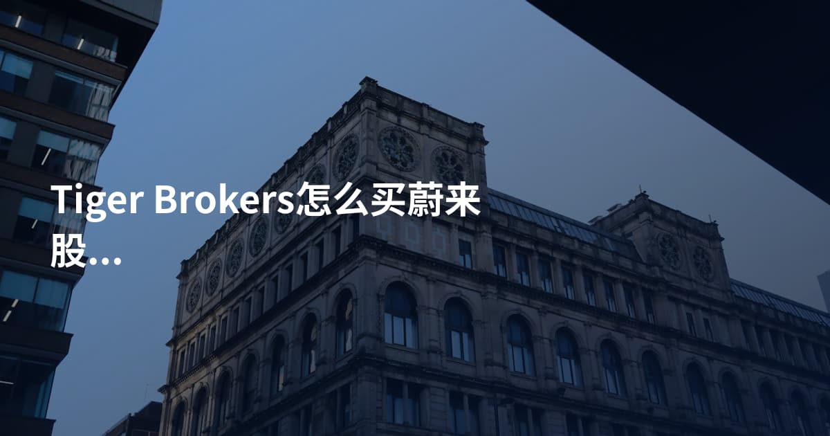 Tiger Brokers怎么买蔚来股票