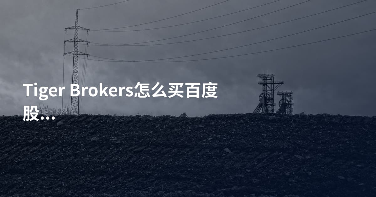 Tiger Brokers怎么买百度股票