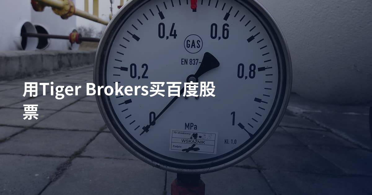 用Tiger Brokers买百度股票